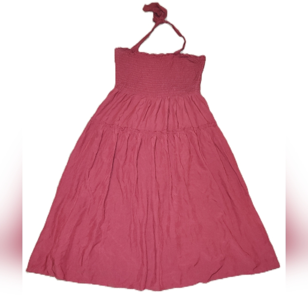 Pretty Garden XL Red Halter Style Sleeveless Dress